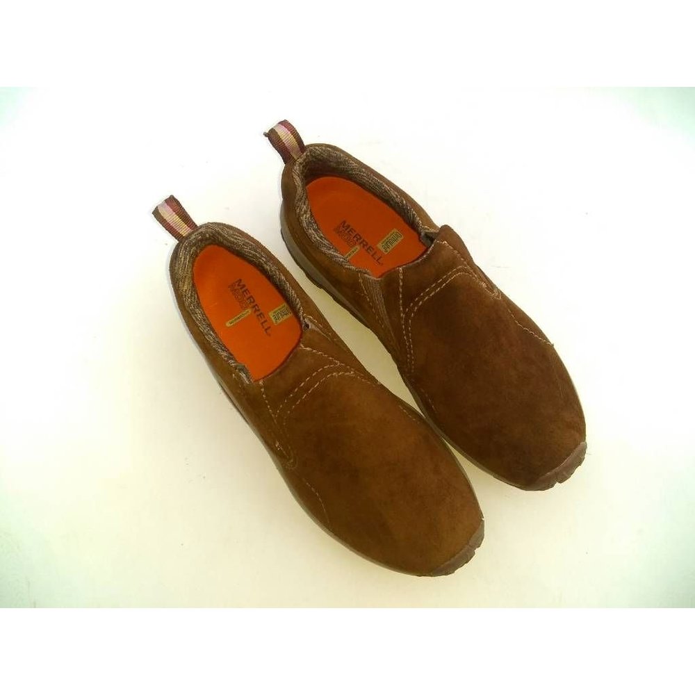 Merrell Womens Era Moc Soy Sauce Loafer Comfort Shoes Brown Leather Slip On 9